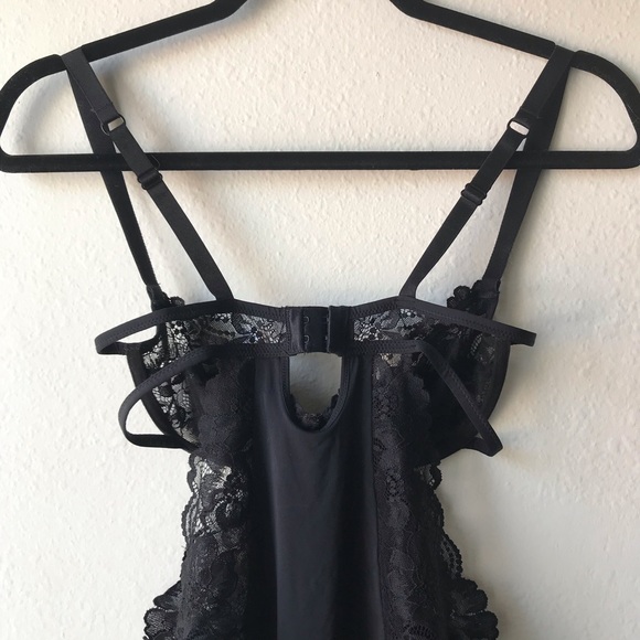 Blush “Smolder” Underwire Teddy Bodysuit, XS - Picture 6 of 13